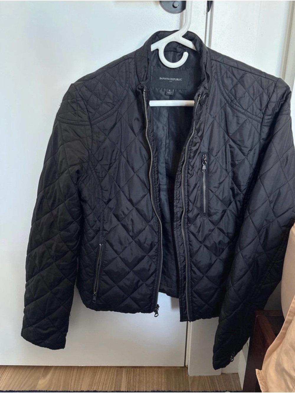 Banana Republic Black Quilted Puffer Jacket